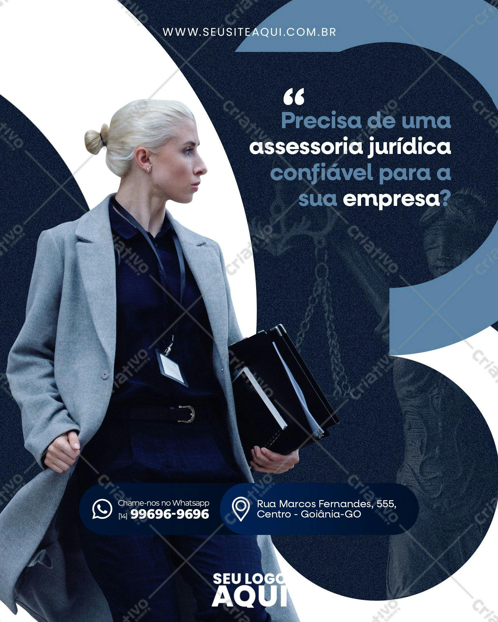 Flyer para Assessoria Jurídica PSD Editável