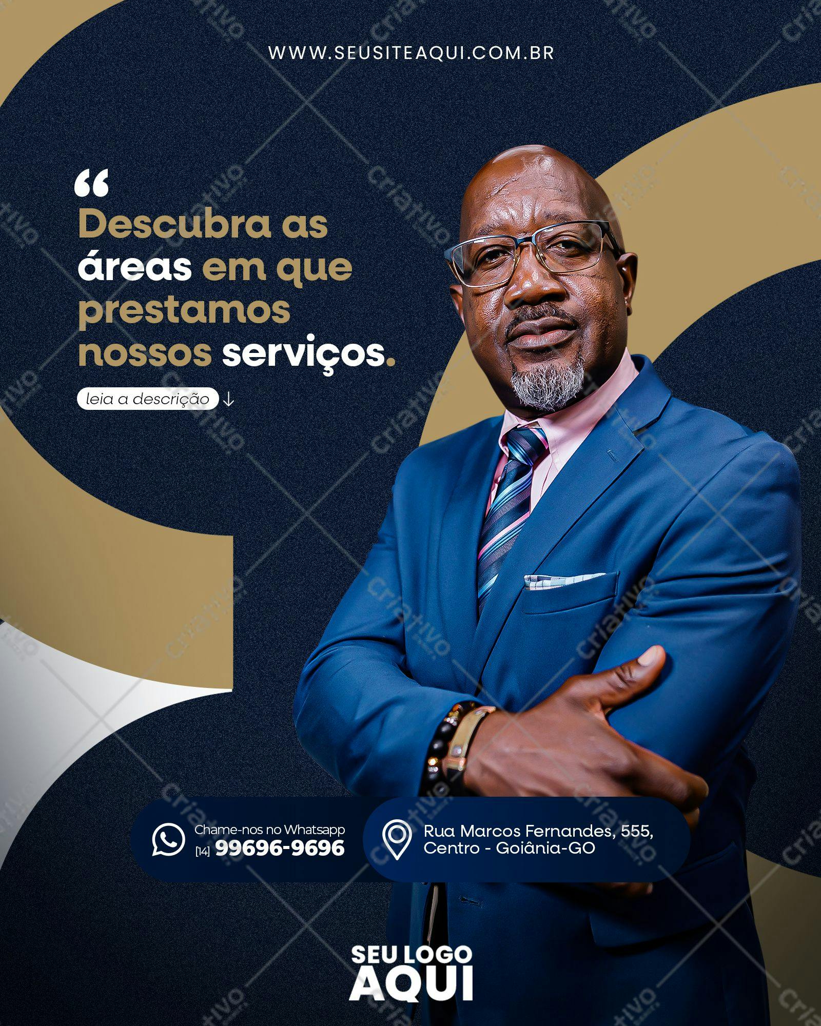 Post para Redes Sociais Empresarial PSD Editável