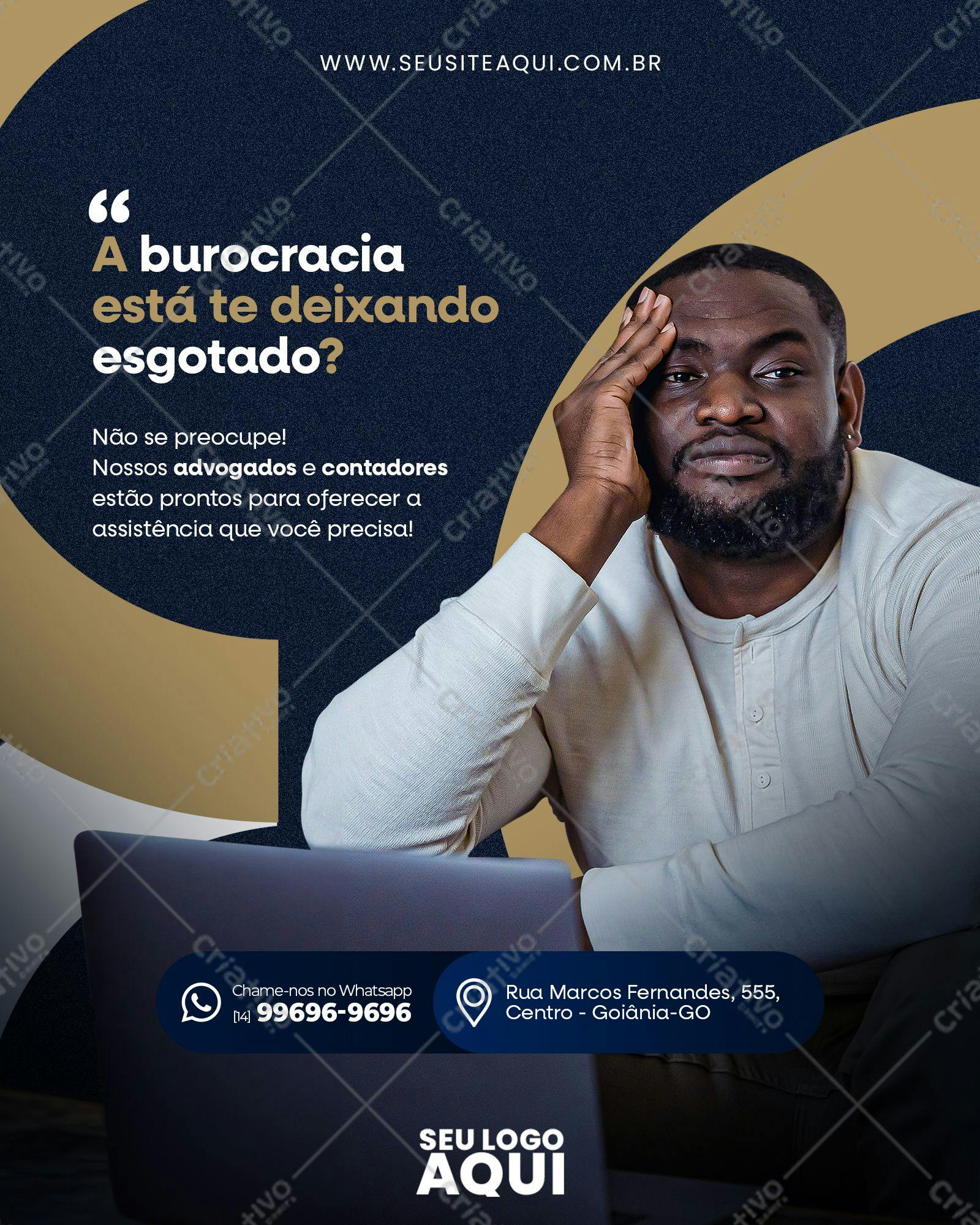 Post para Redes Sociais Advogado PSD Editável