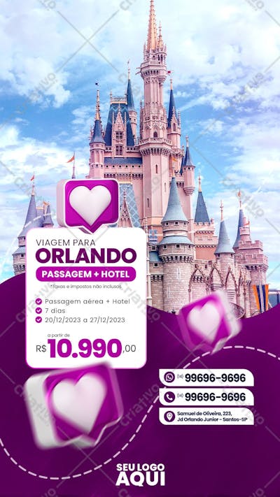 STORY - AGÊNCIA DE VIAGENS | VIAJAR | PSD EDITÁVEL 