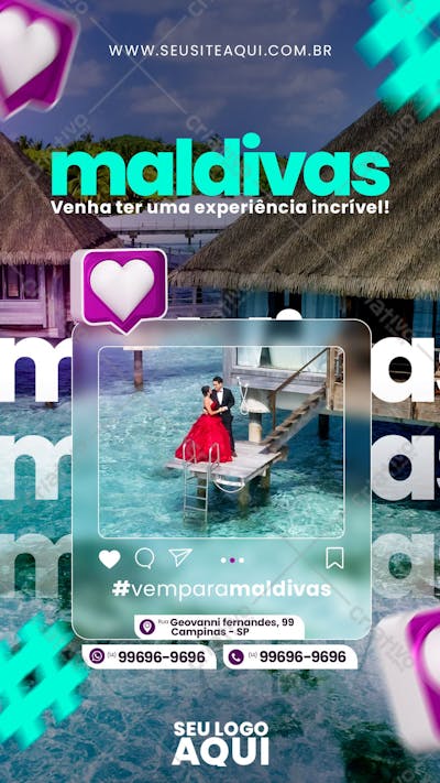 STORY - AGÊNCIA DE VIAGENS | VIAJAR | PSD EDITÁVEL 