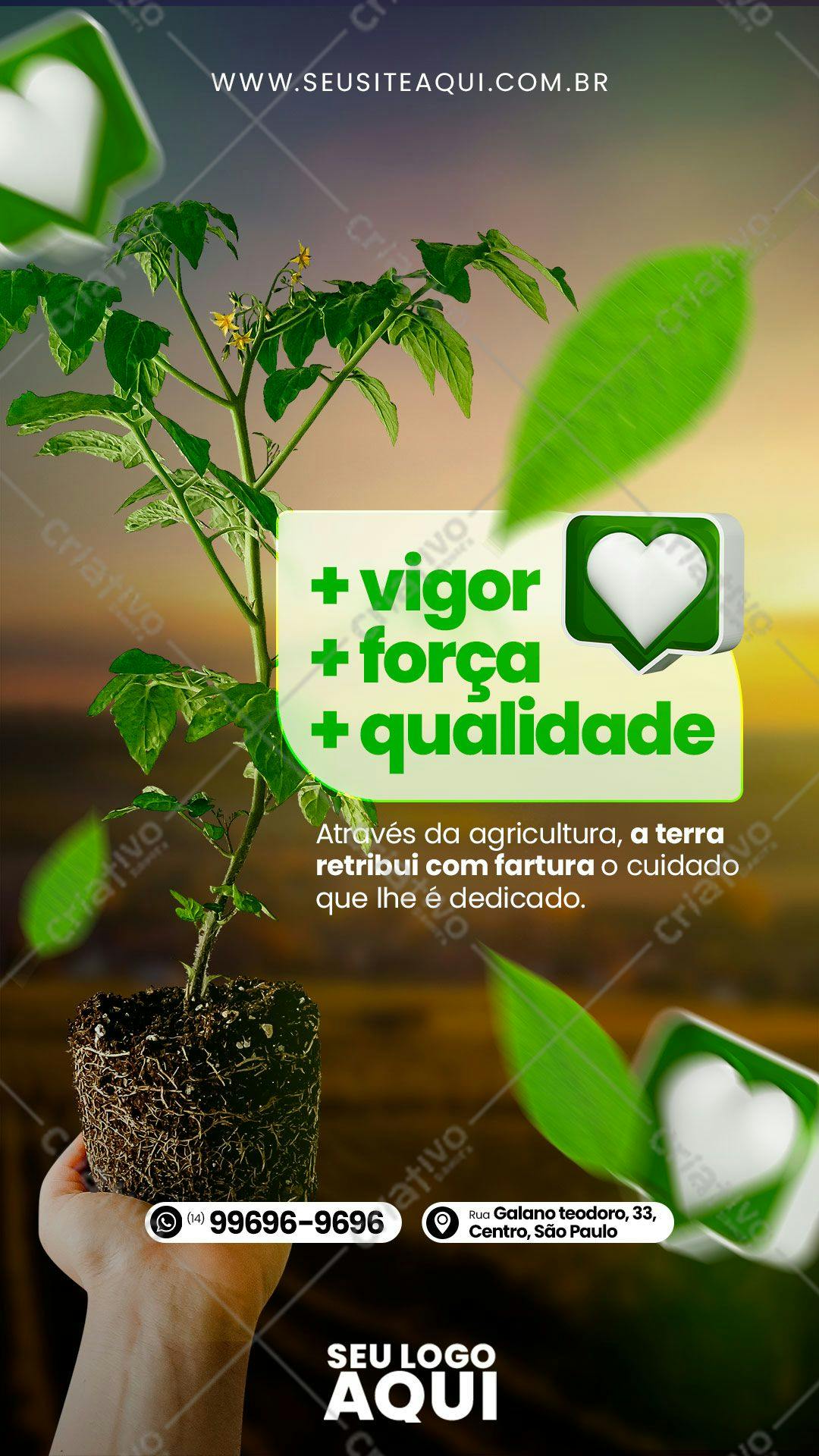 Flyer Dia da Agricultura PSD Editável