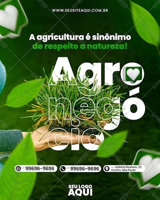 Agro | agronegócio | agrícola | psd editável