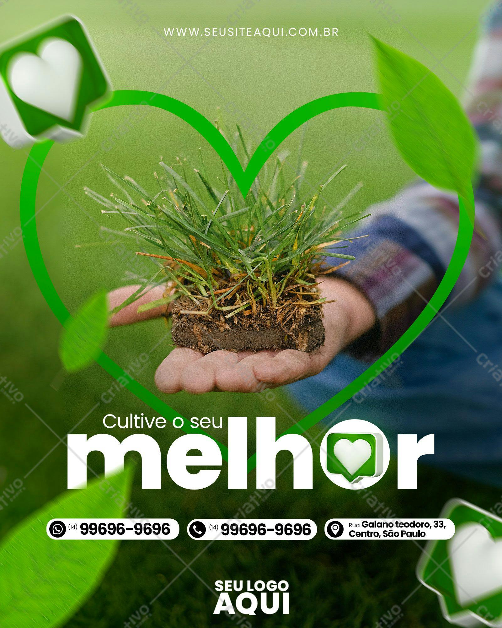 Post para Redes Sociais Dia da Sustentabilidade PSD Editável