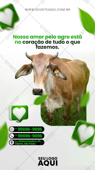 STORY - AGRO | AGRONEGÓCIO | AGRÍCOLA | PSD EDITÁVEL