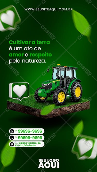 STORY - AGRO | AGRONEGÓCIO | AGRÍCOLA | PSD EDITÁVEL