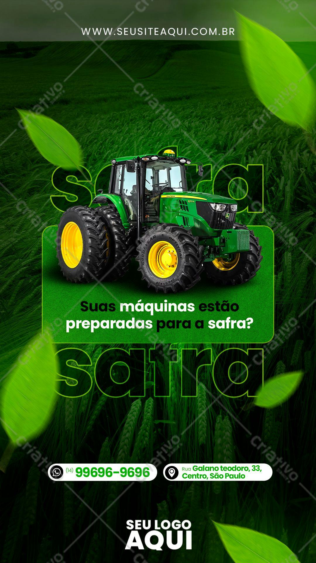 Banner para Safra Agrícola PSD Editável