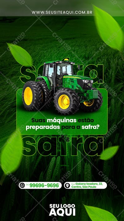 STORY - AGRO | AGRONEGÓCIO | AGRÍCOLA | PSD EDITÁVEL