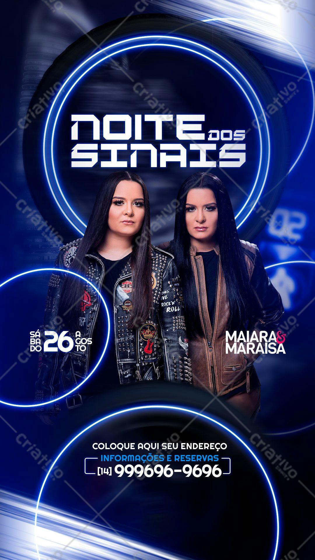 Flyer para Show Maiara e Maraisa PSD Editável