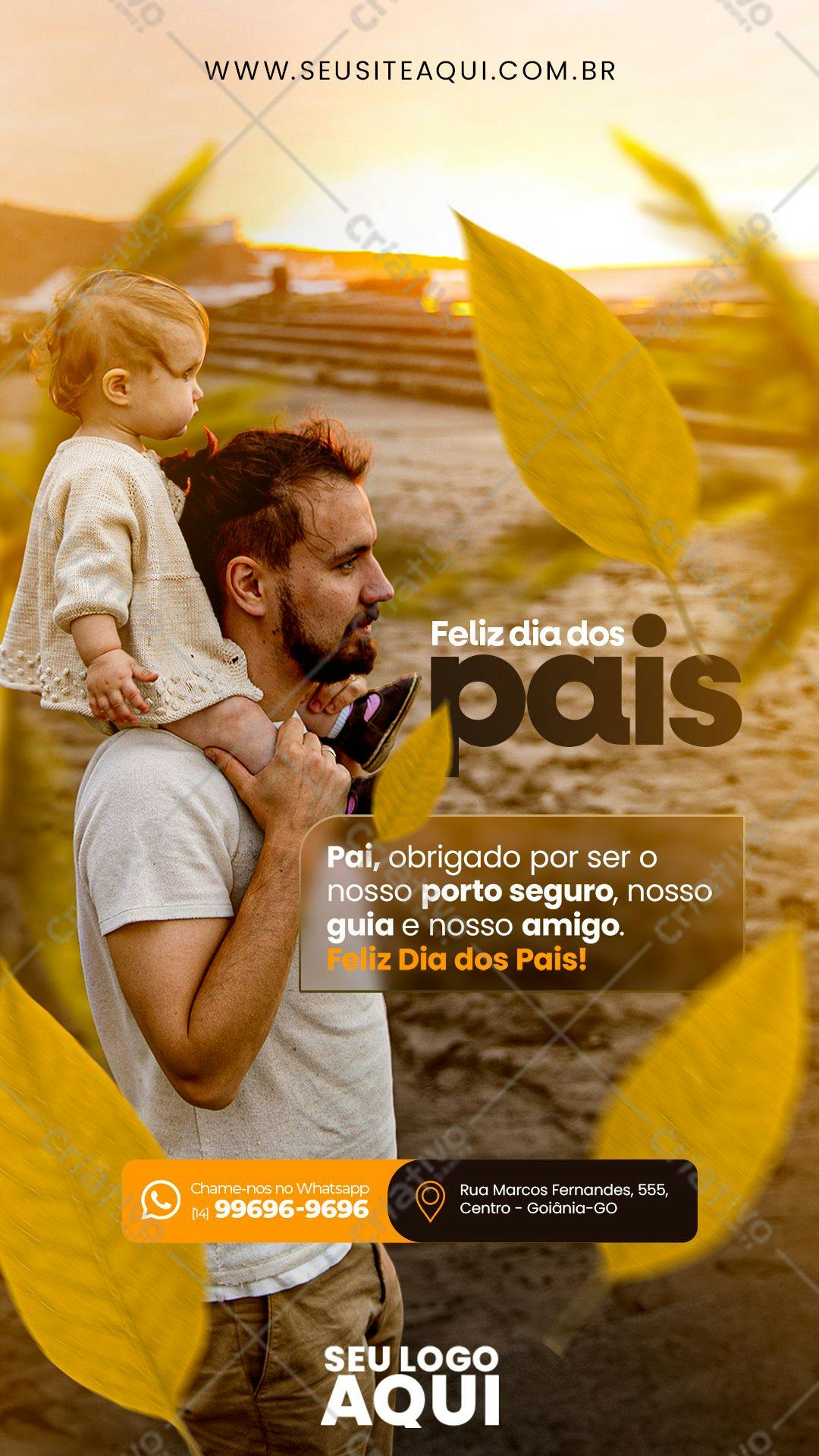 Template Dia dos Pais PSD Editável