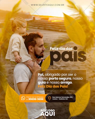 Dia dos pais | pai e filho | psd editável