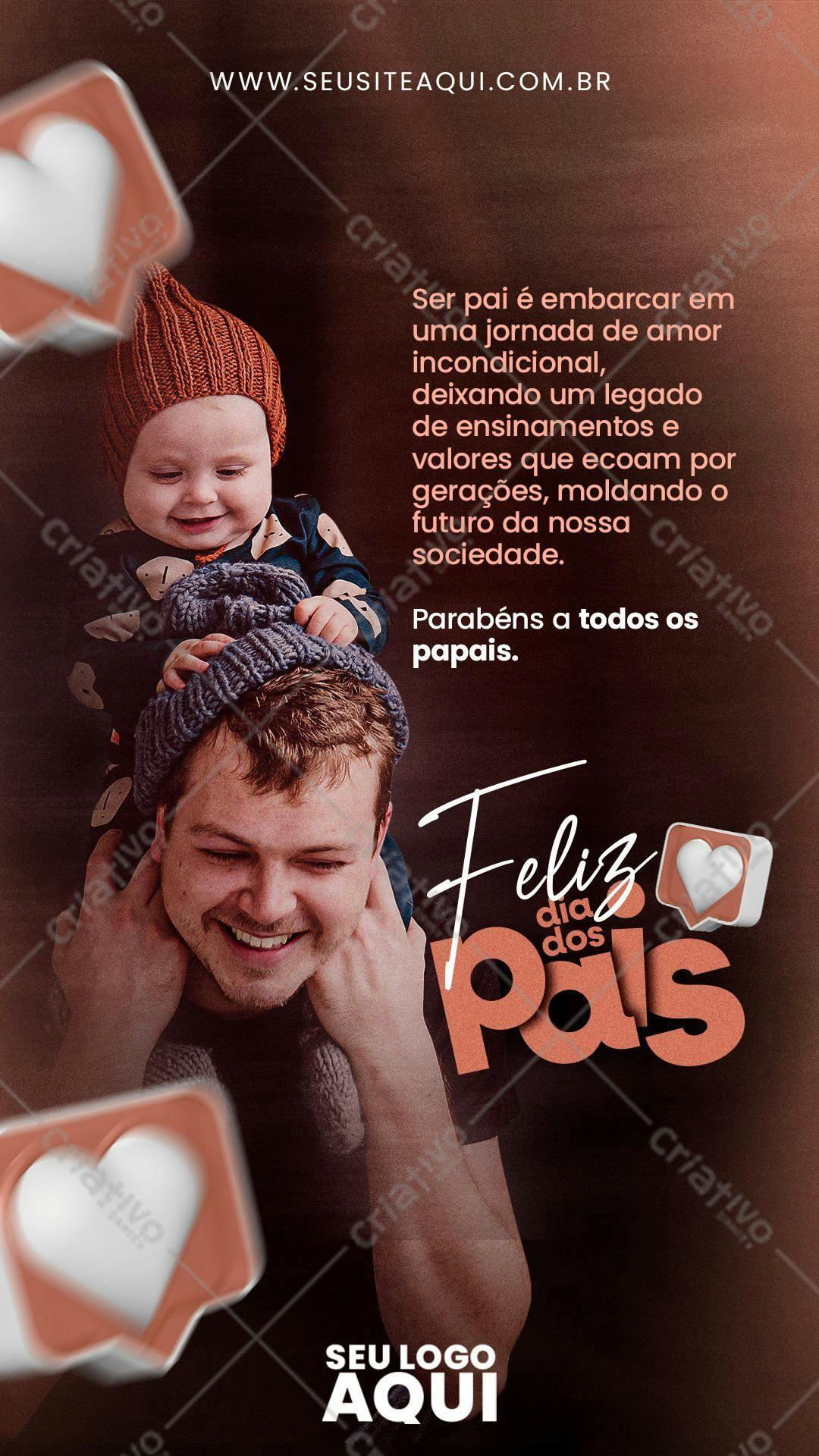 Template Dia dos Pais PSD Editável