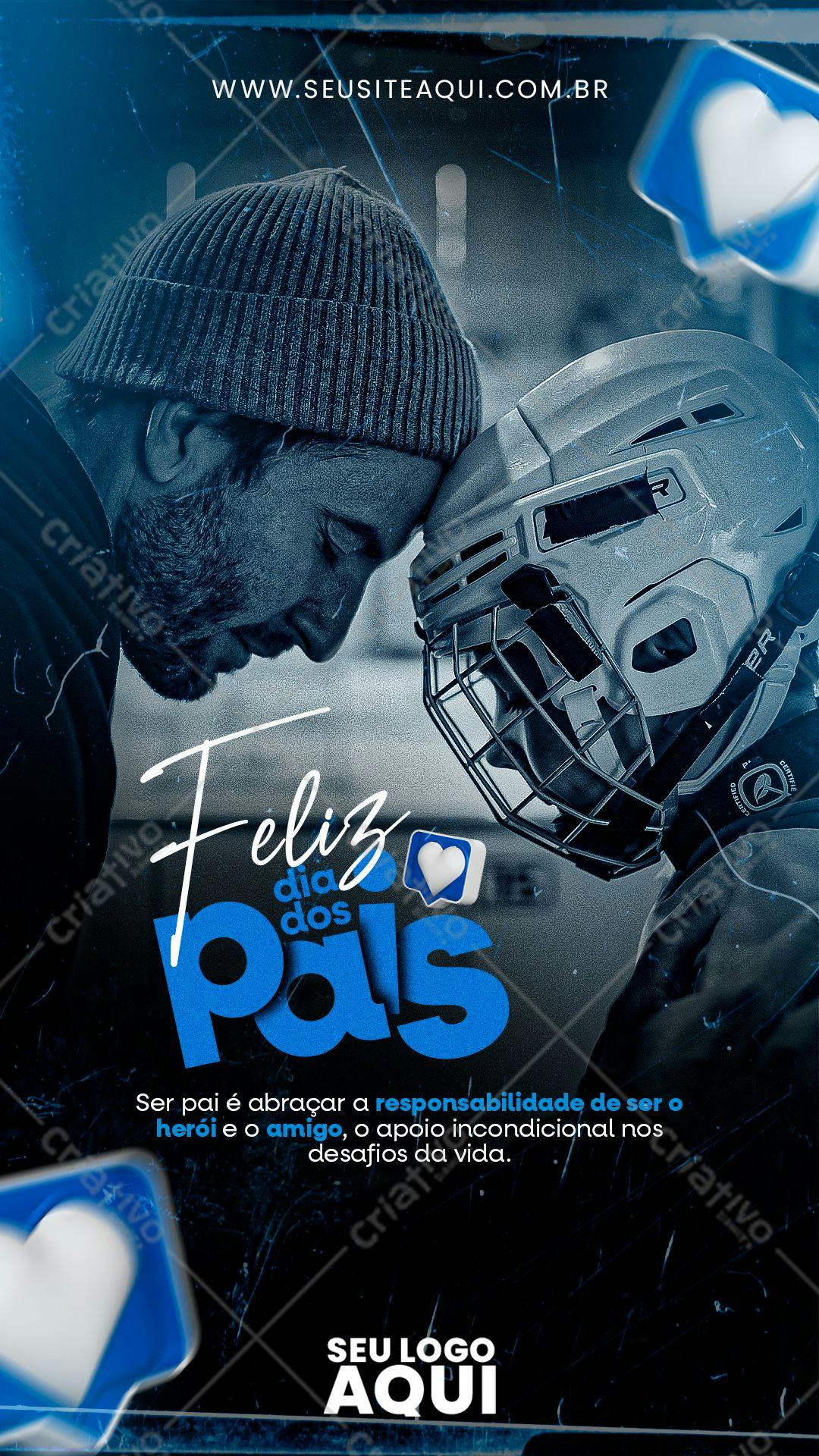Post para o Dia dos Pais PSD Editável