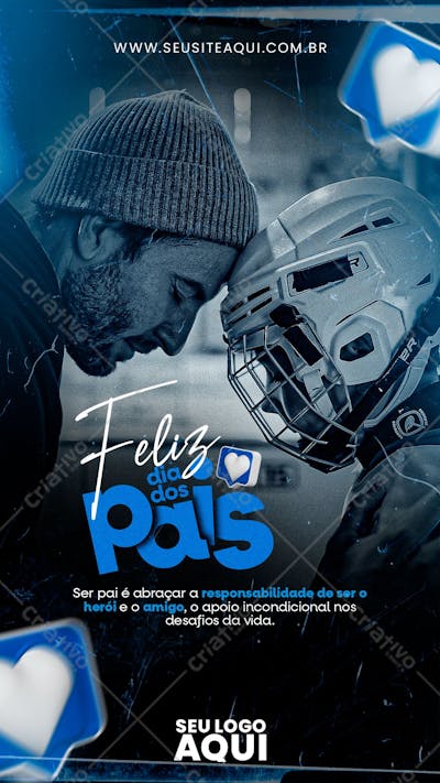 STORY | DIA DOS PAIS | PAI E FILHO | PSD EDITÁVEL