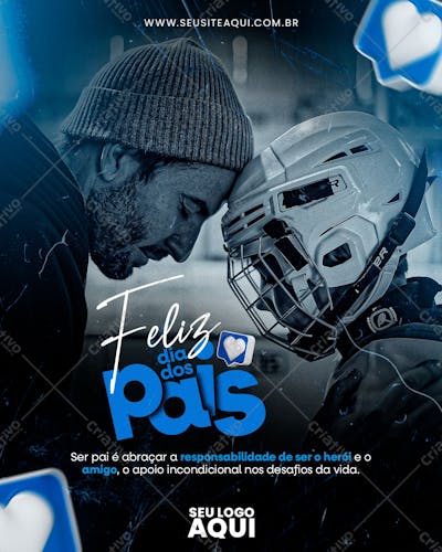 DIA DOS PAIS | PAI E FILHO | PSD EDITÁVEL