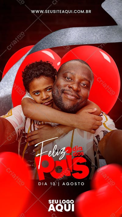 STORY | DIA DOS PAIS | PAI E FILHO | PSD EDITÁVEL