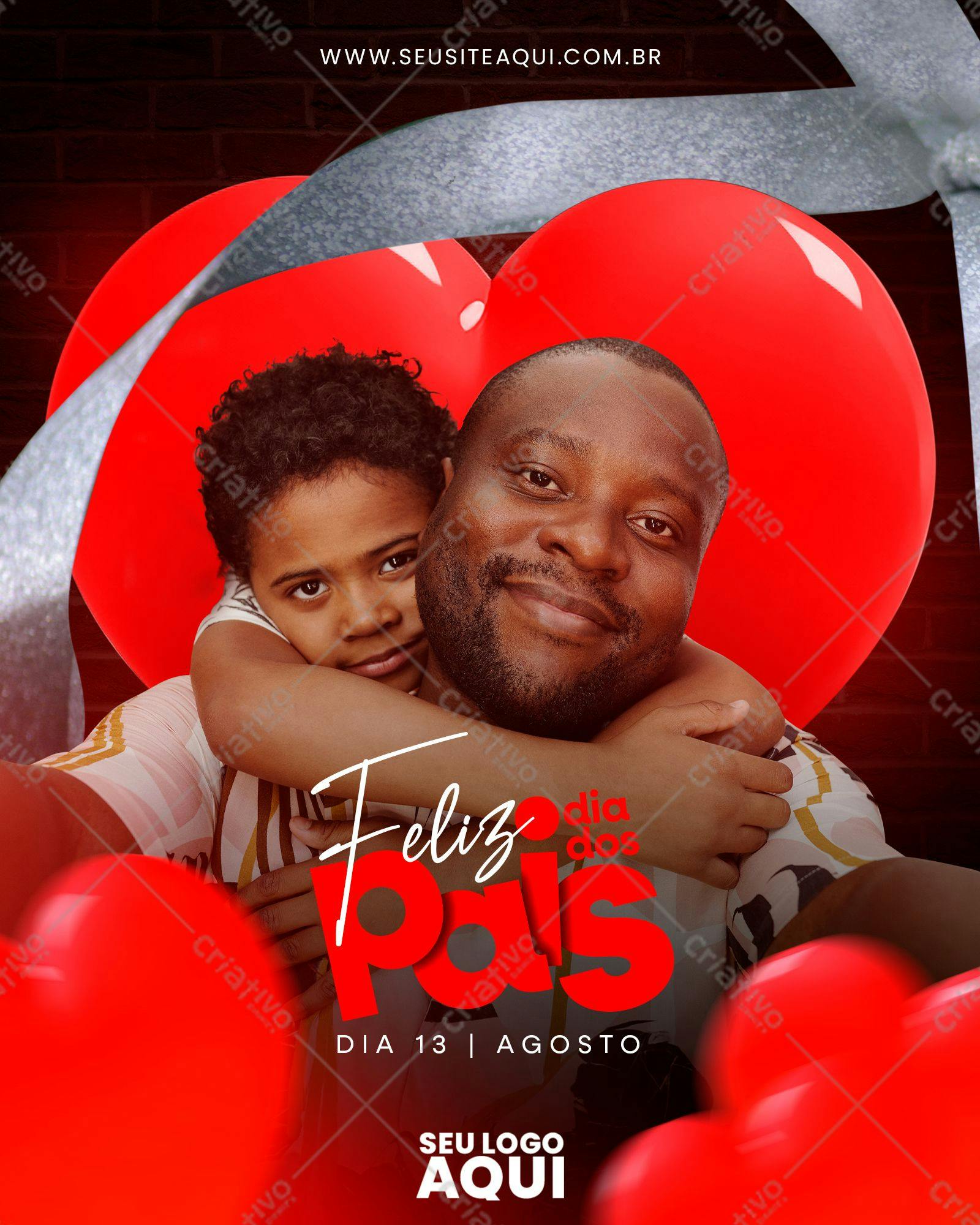 Post para Redes Sociais Dia dos Pais PSD Editável