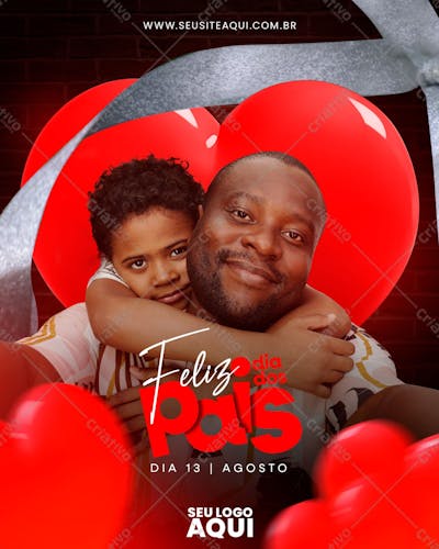 DIA DOS PAIS | PAI E FILHO | PSD EDITÁVEL