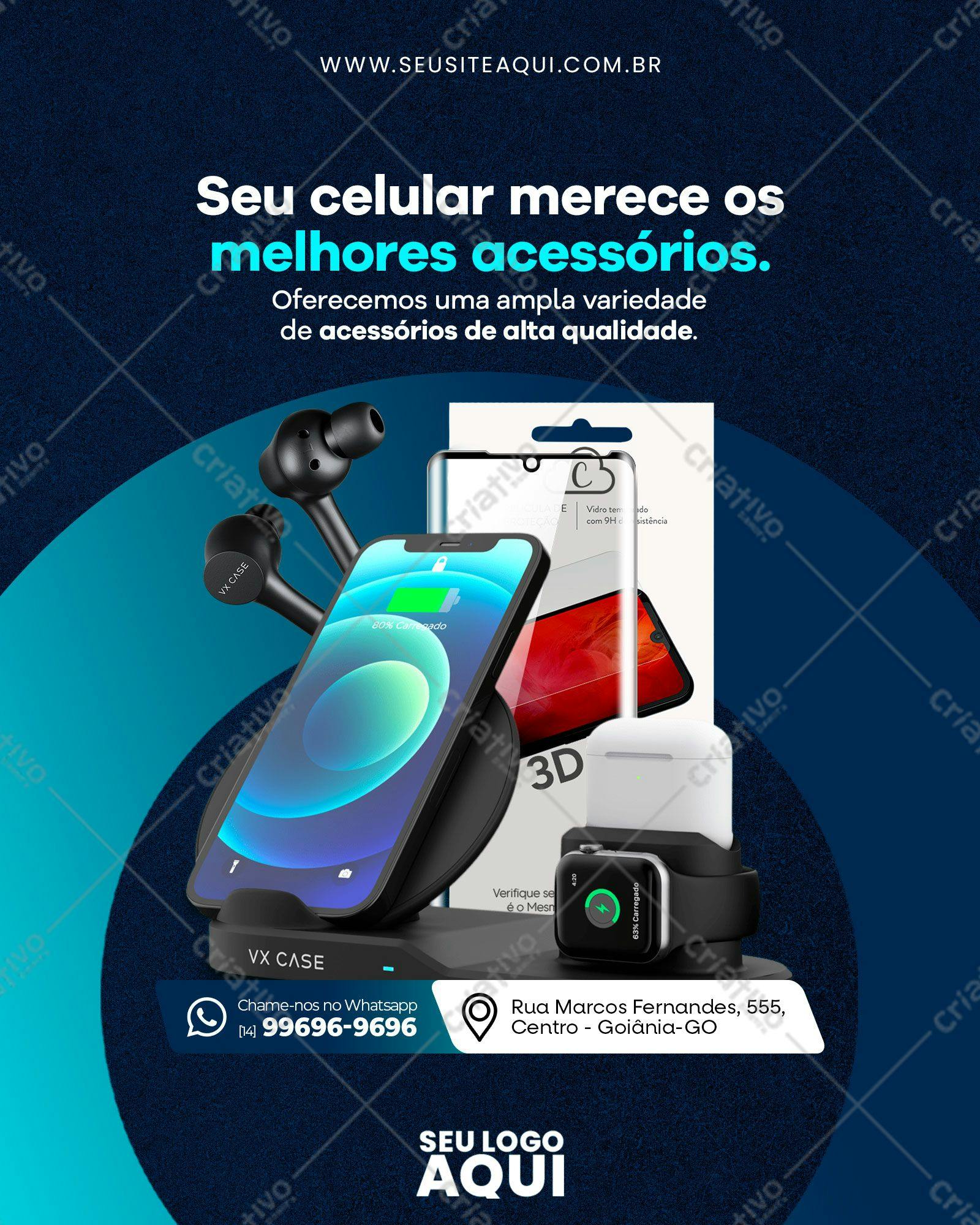 Banner para Loja de Acessórios de Celular PSD Editável
