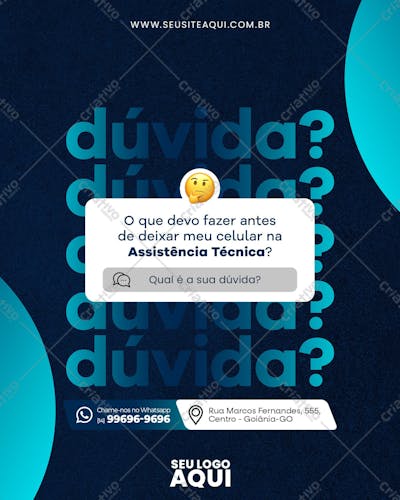 ASSISTÊNCIA TÉCNICA | CELULAR | PSD EDITÁVEL