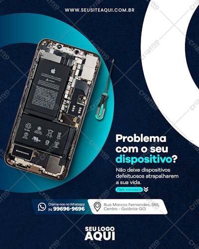 ASSISTÊNCIA TÉCNICA | CELULAR | PSD EDITÁVEL