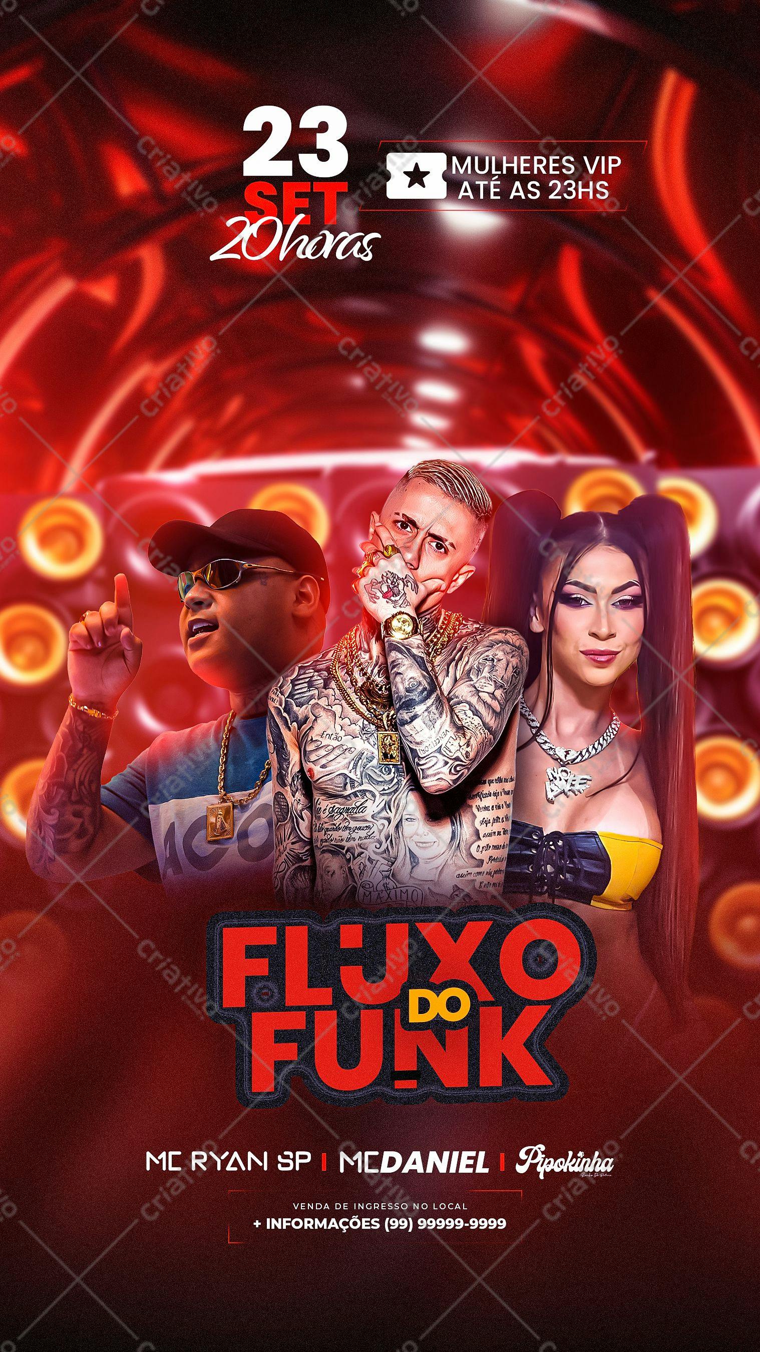 Flyer para Festa Funk PSD Editável