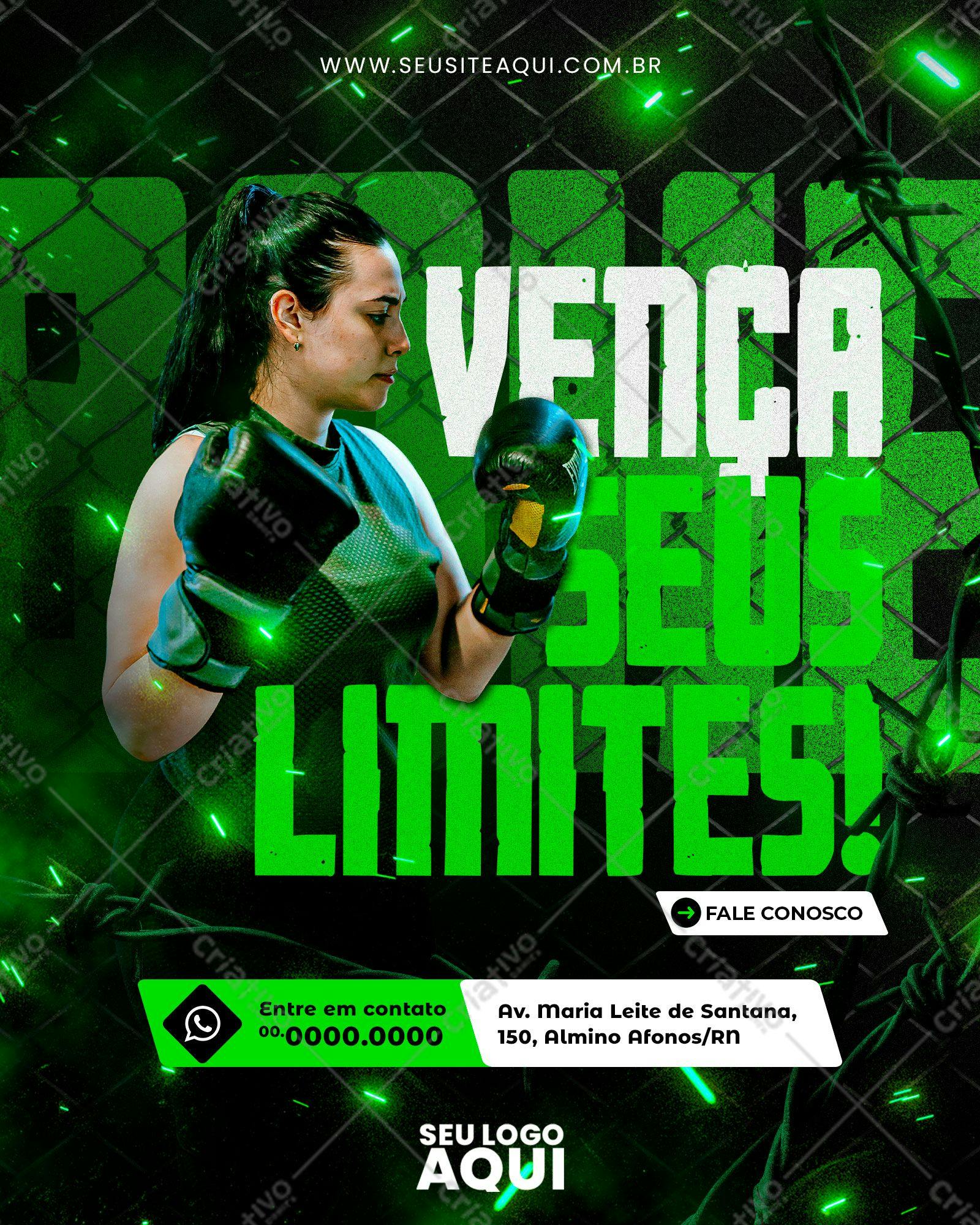 Post para Instagram Boxe PSD Editável