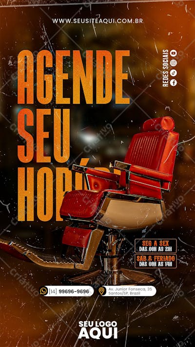 STORY - BARBEARIA | CABELELEIRO | SOCIAL MEDIA | PSD EDITÁVEL