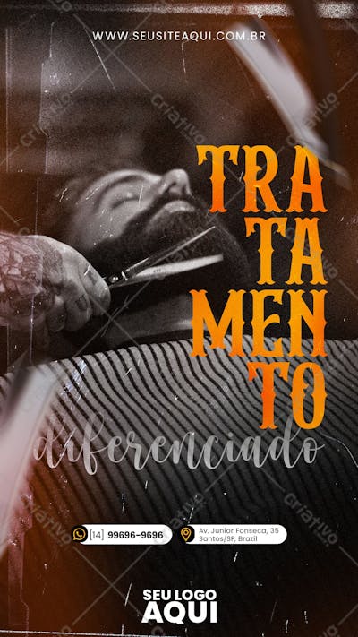STORY - BARBEARIA | CABELELEIRO | SOCIAL MEDIA | PSD EDITÁVEL