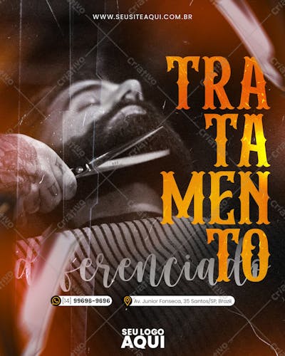 BARBEARIA | CABELELEIRO | SOCIAL MEDIA | PSD EDITÁVEL