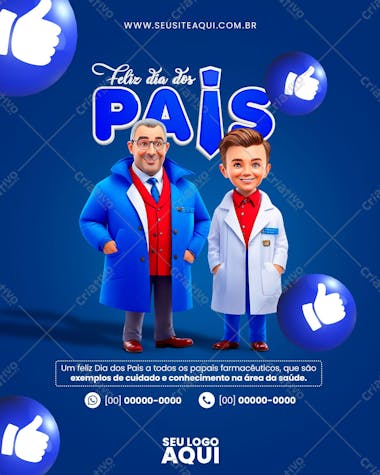 Dia dos pais | pai e filho | psd editável