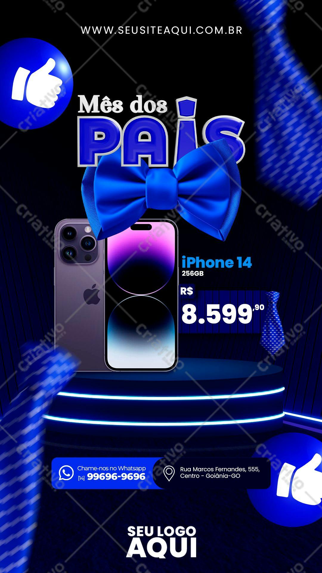 Banner para o Dia dos Pais PSD Editável