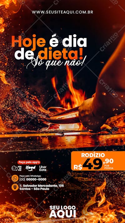 STORY - CHURRASCARIA | RESTARANTE | SOCIAL MEDIA | PSD EDITÁVEL