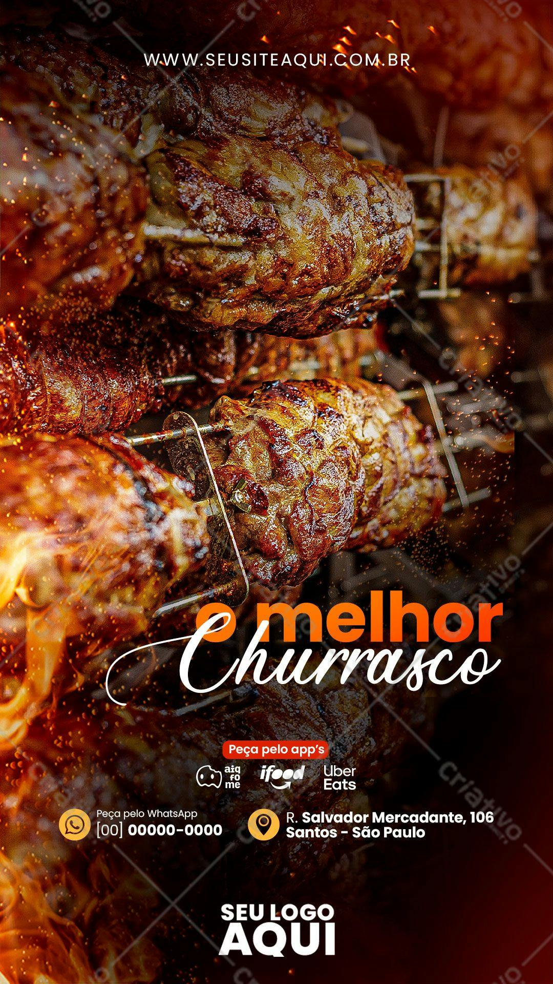Cardápio Churrasco PSD Editável