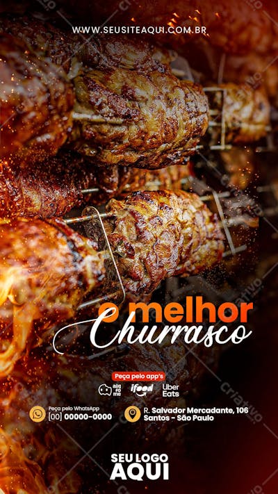STORY - CHURRASCARIA | RESTARANTE | SOCIAL MEDIA | PSD EDITÁVEL