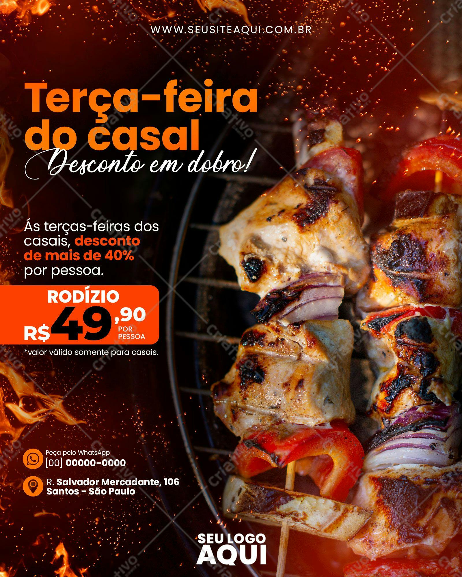 Publicação para Redes Sociais Terça do Casal PSD Editável