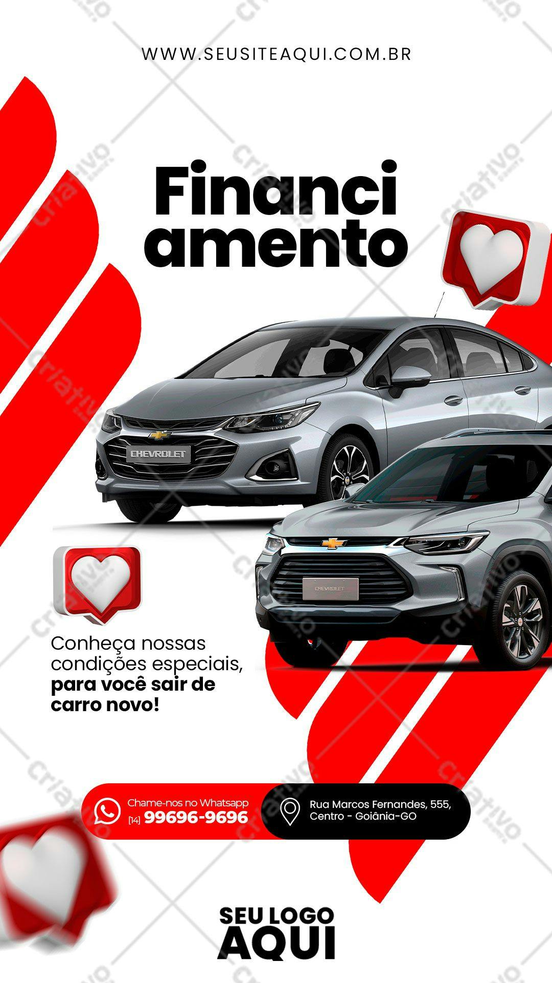 Banner para Financiamento de Carro PSD Editável