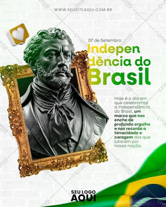 Dia da independência do brasil | psd editável
