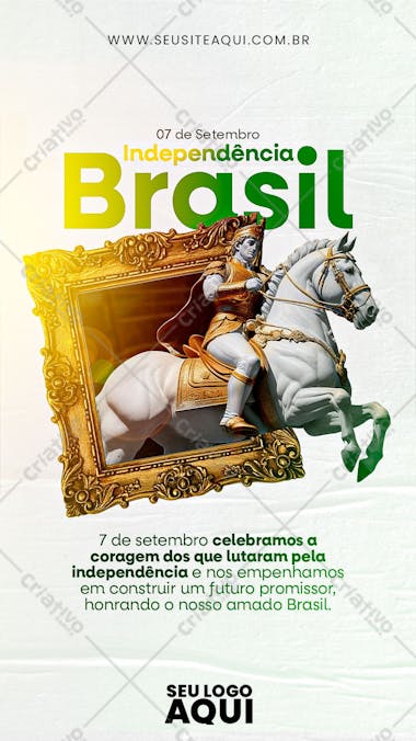 Story | dia da independência do brasil | psd editável