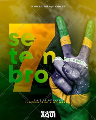 Dia da independência do brasil | psd editável