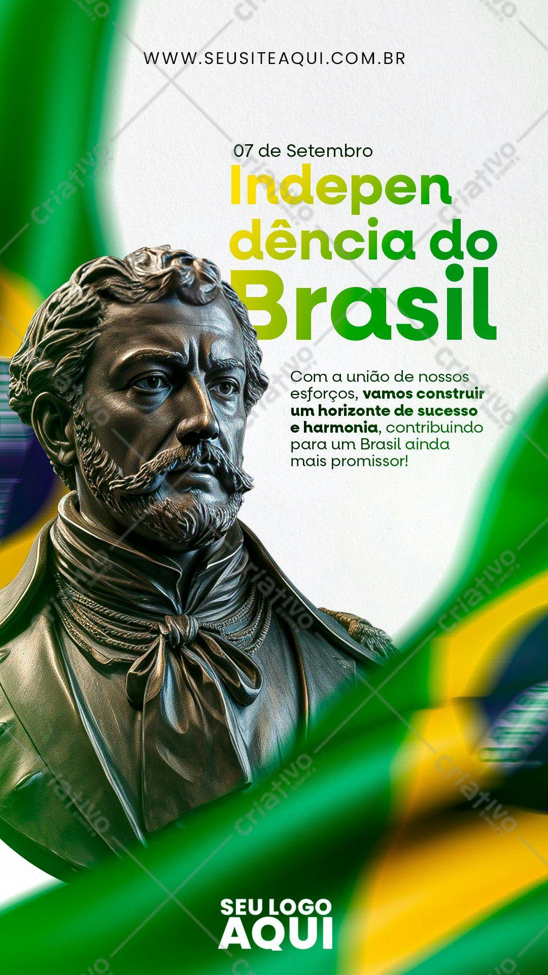 Post para Redes Sociais 7 de Setembro PSD Editável