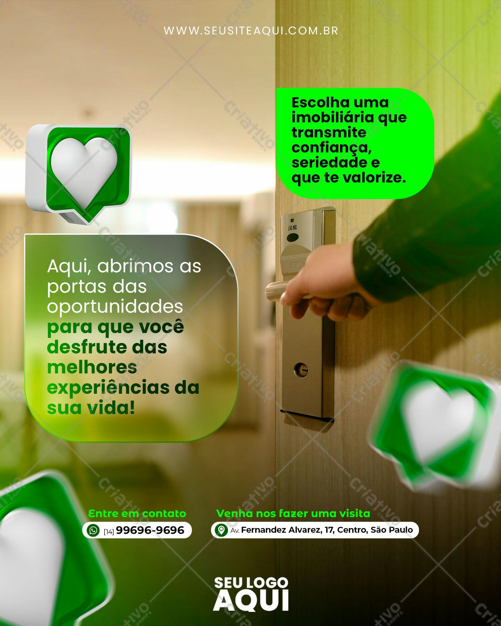 Modelo de Imóvel para Imobiliária PSD Editável