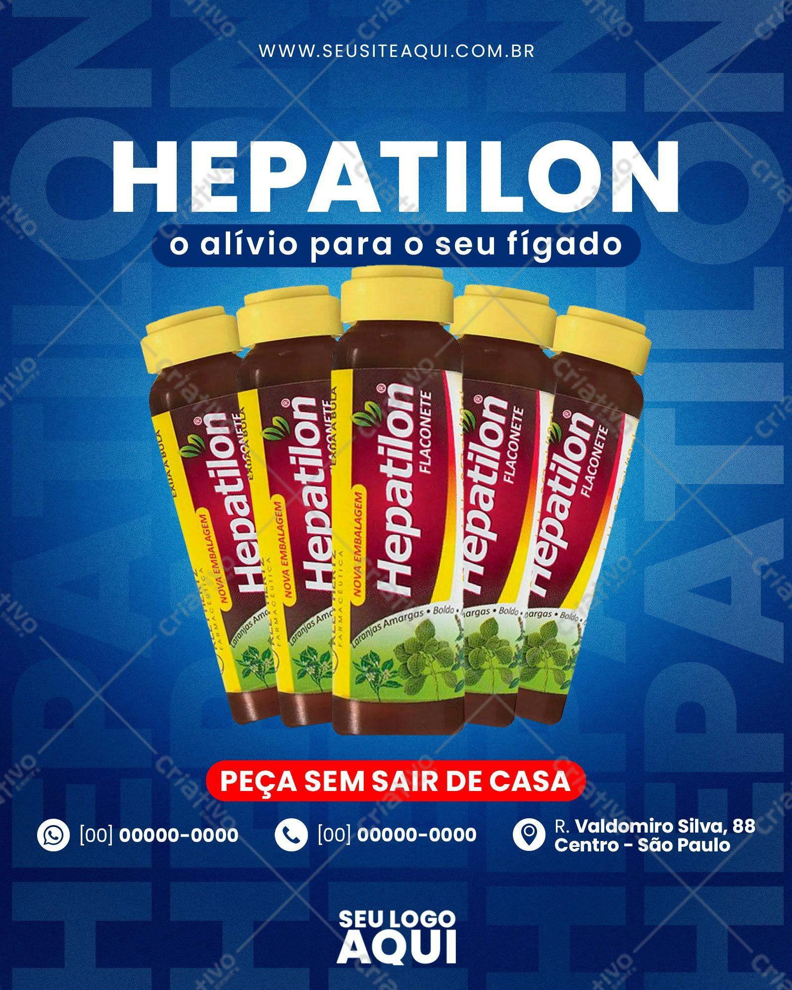 Banner para Farmácia com Hepatilon PSD Editável