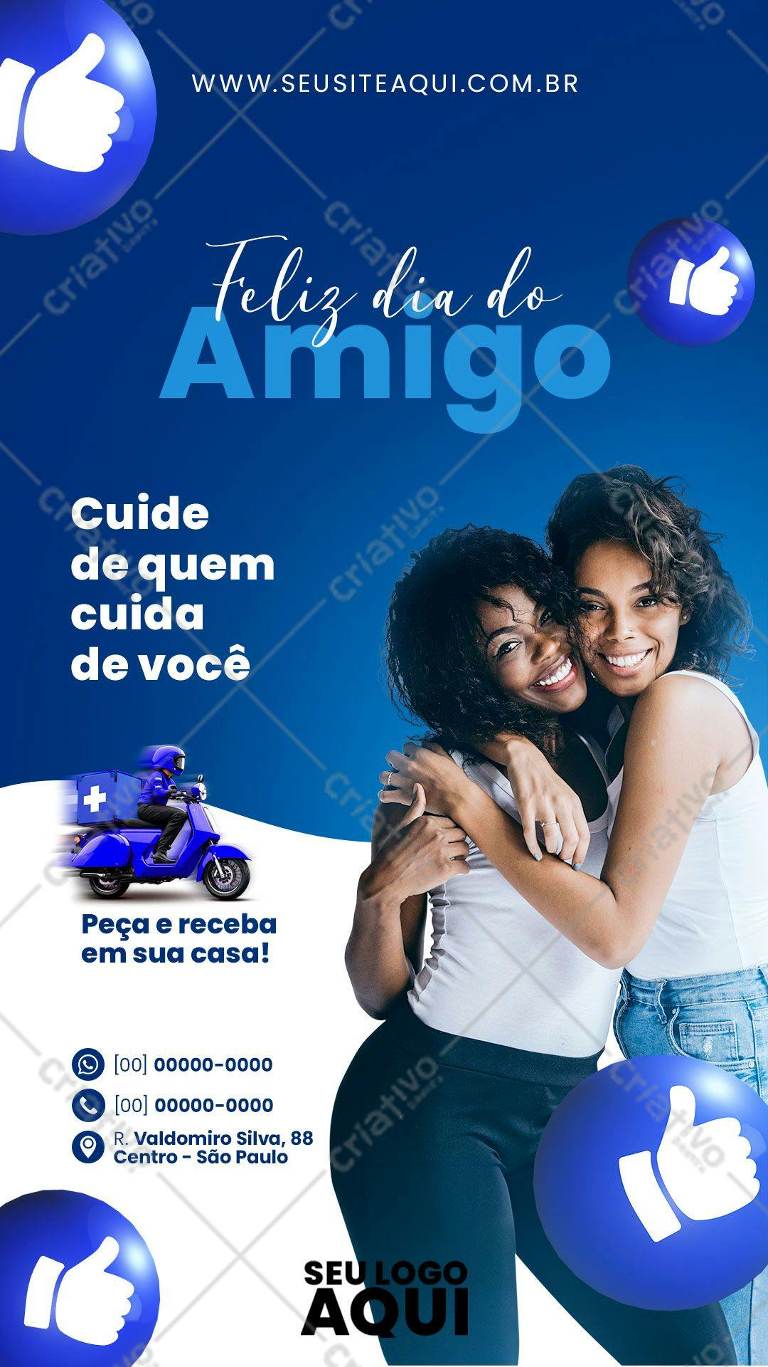 Flyer para o Dia do Amigo PSD Editável