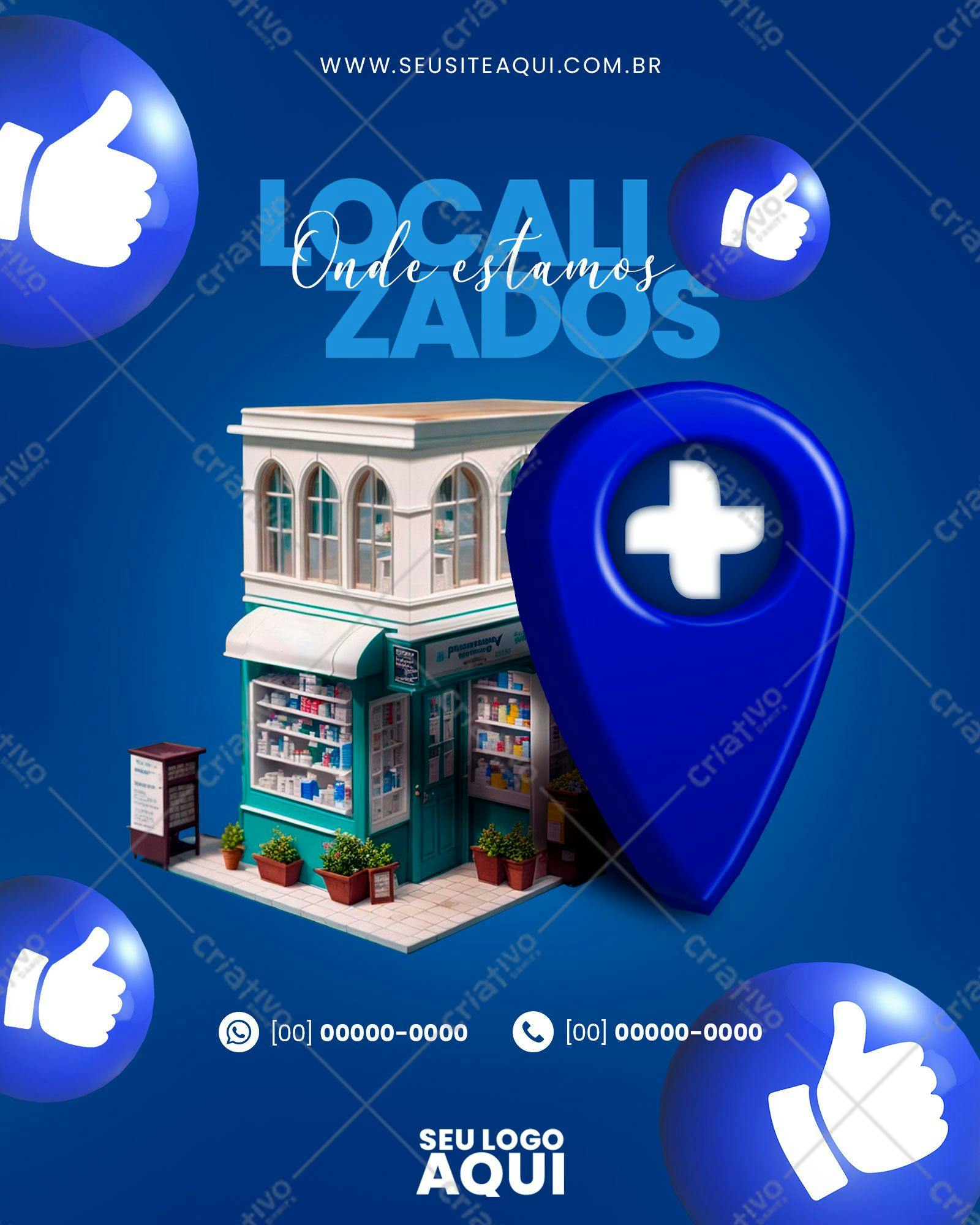 Template de Redes Sociais Farmácia PSD Editável