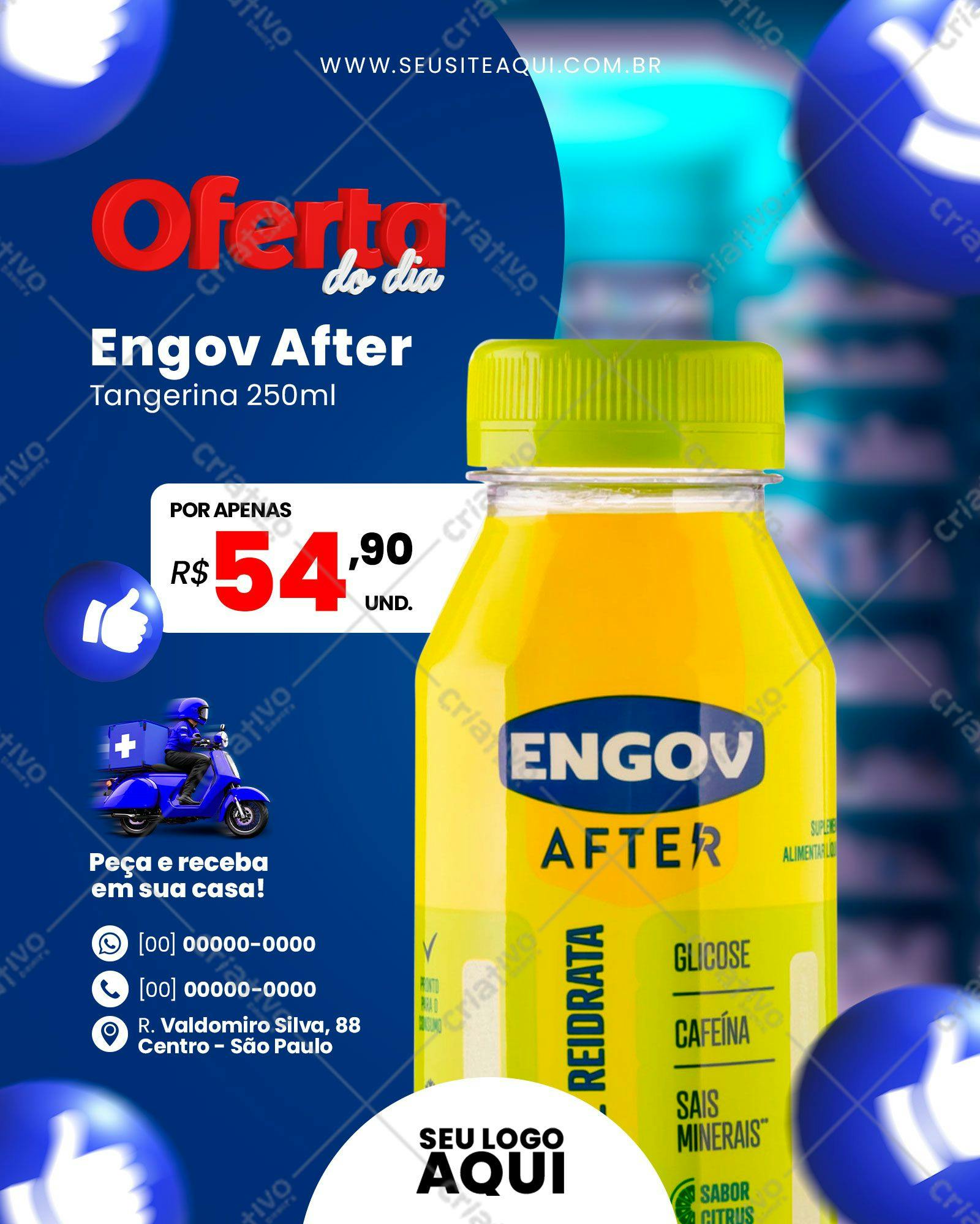 Template de Flyer para Oferta Engov After PSD Editável