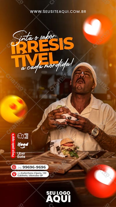 Story  Hamburguer  Hamburgueria