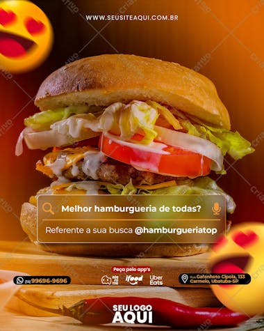 Feed hamburguer hamburgueria