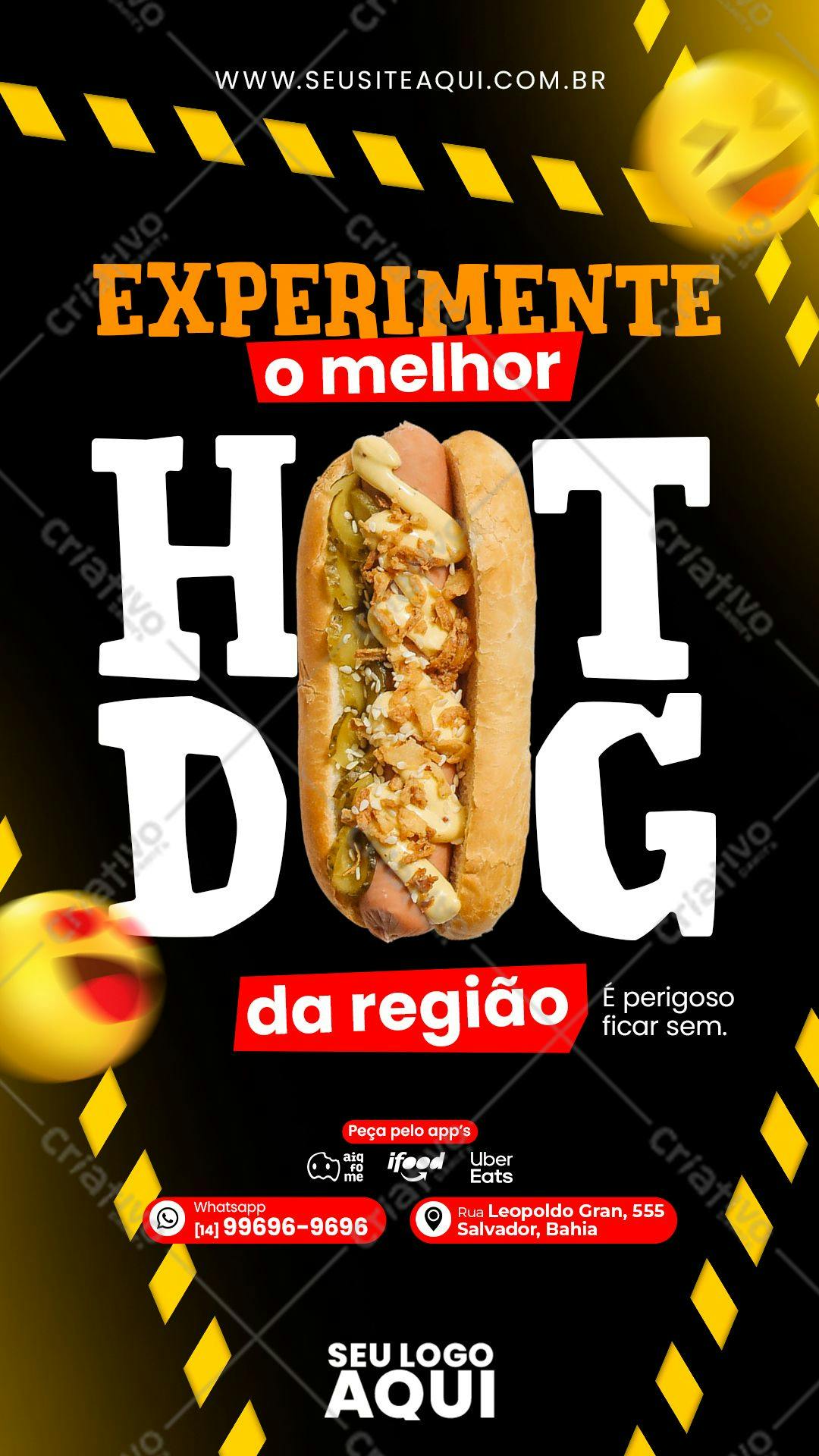 Flyer para Lançamento Hot Dog PSD Editável