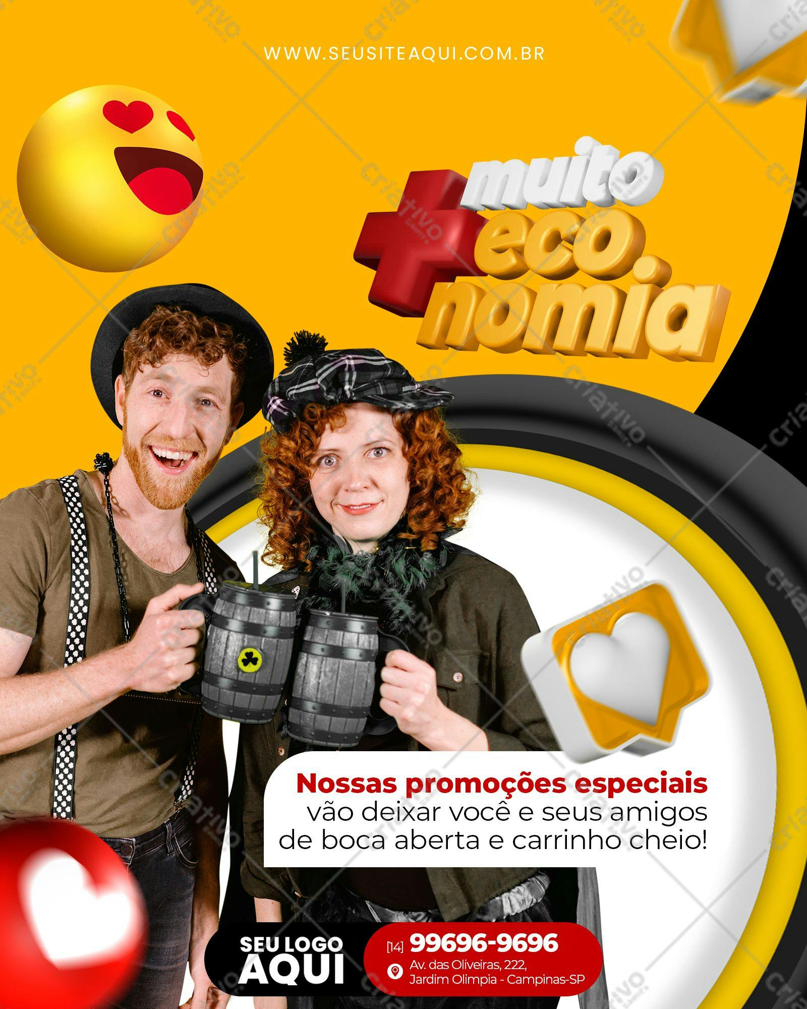 Flyer para Promoção de Cerveja PSD Editável